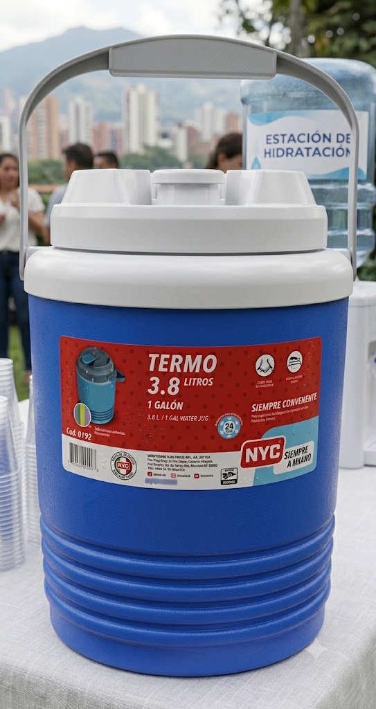 Termo Agua 3.8 Litros Camping Deportes Liquido Frio - Imagen 4