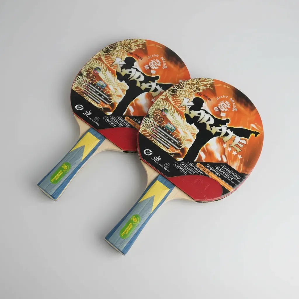 2 Raquetas Ping Pong Tenis De Mesa 4 Estrellas Raquetas - Imagen 2