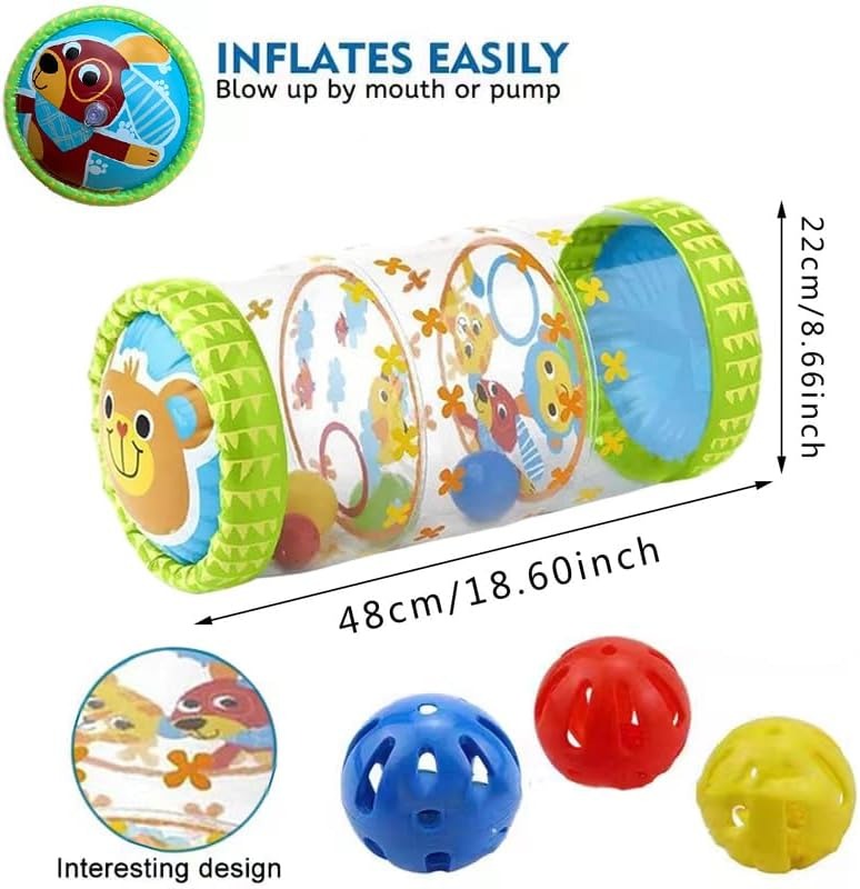 Rodillo De Gateo Inflable Estimulación Para Bebes Sensorial - Imagen 8