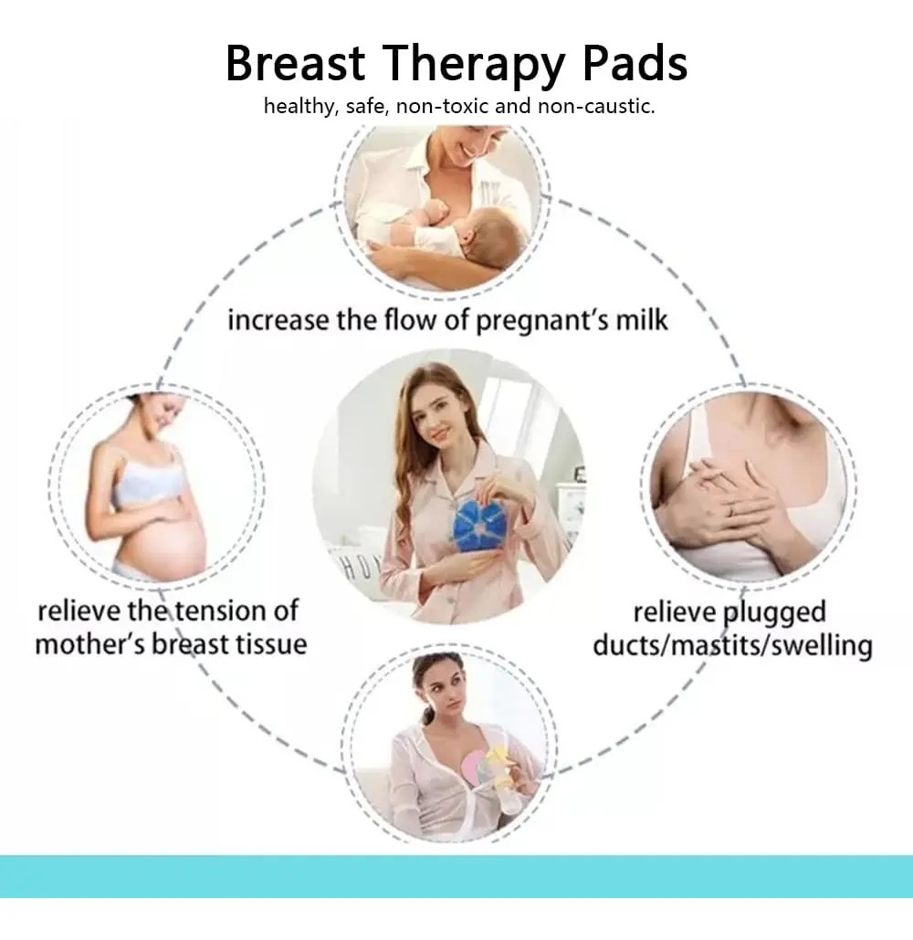 Almohadillas Gel Para Senos De Terapia Frío Calor Lactancia - Imagen 9