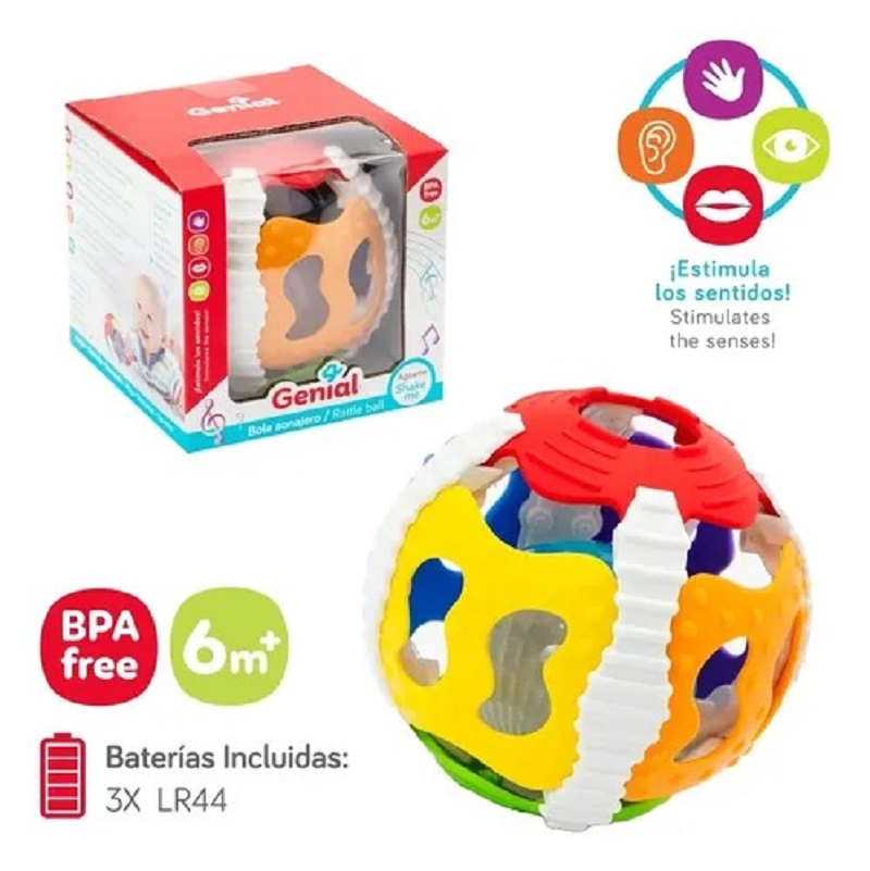 Pelota Sensorial Didactico Musical de Agarre - Imagen 2
