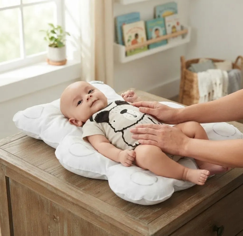 Cambiador Pañales Portátil Bebe Confortable Oso 55x45cm - Imagen 3