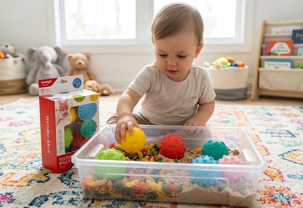 Pelotas Didacticos Sensoriales Bebe Huanger X 6 Unidades - Imagen 3