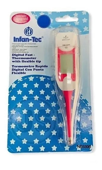 Termometro Digital Bebe Infantil Punta Flexible Temperatura Fucsia - Imagen 4