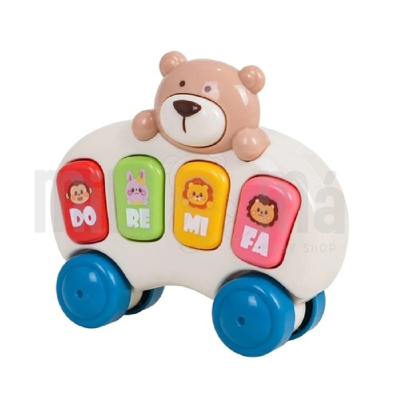 Juguete Didactico Bebe Mini Piano Oso Carro - Imagen 5