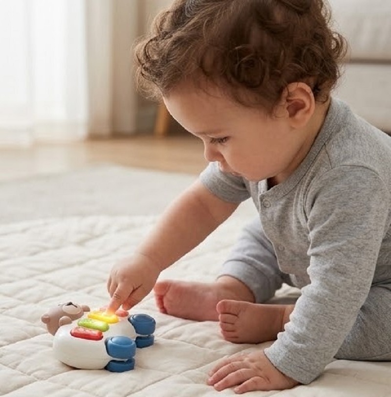 Juguete Didactico Bebe Mini Piano Oso Carro - Imagen 3
