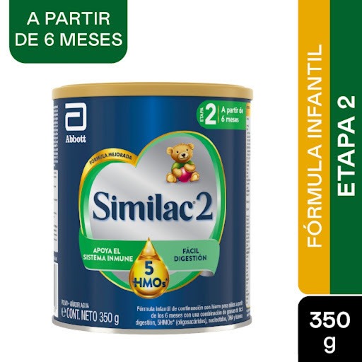Fórmula Infantil Similac 2 Etapa 2 Lata X 350gr - Imagen 3