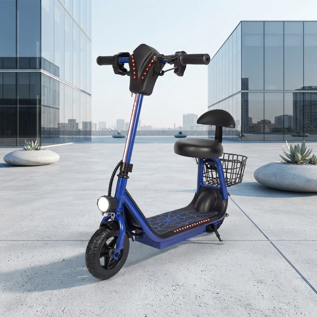 Scooter Motoneta Infantil Luces Unisex Azul - Imagen 3