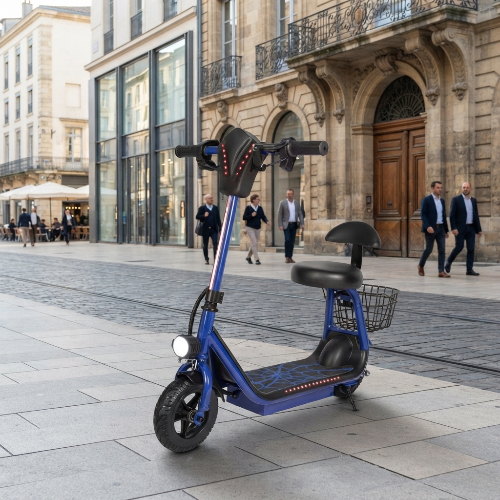 Scooter Motoneta Infantil Luces Unisex Azul - Imagen 2