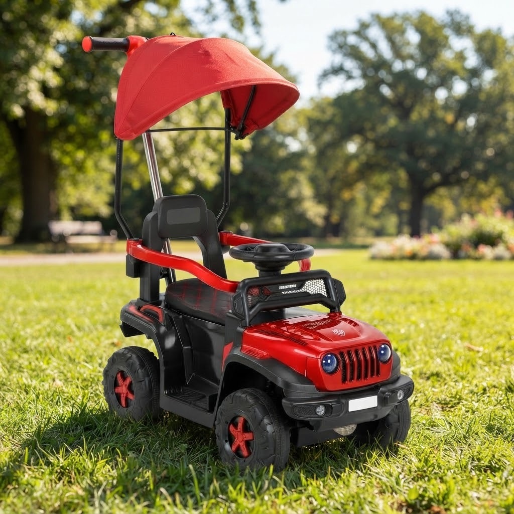 Carro Montable Bebe Paseador Musica Juguete Control 1-5 JEEP - Imagen 13