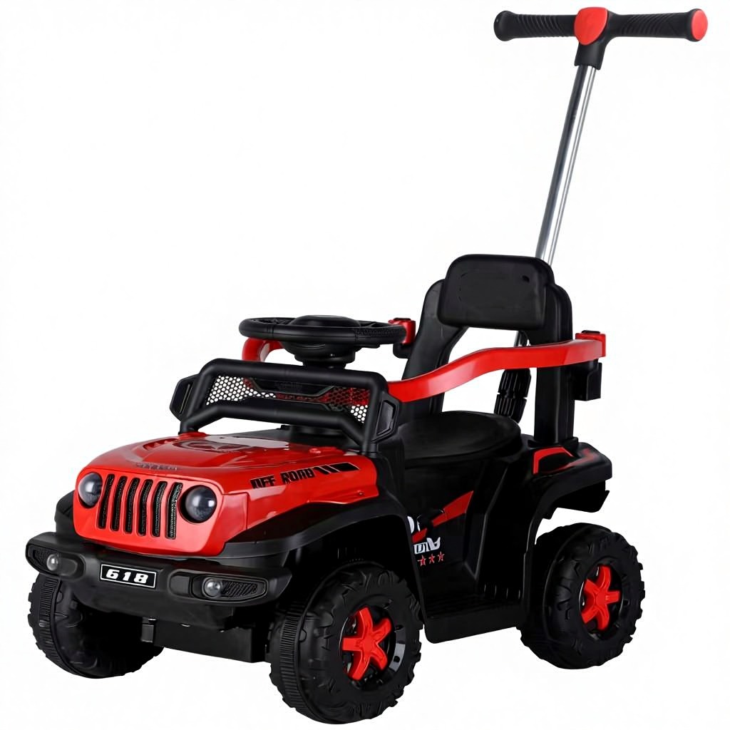 Carro Montable Bebe Paseador Musica Juguete Control 1-5 JEEP - Imagen 7