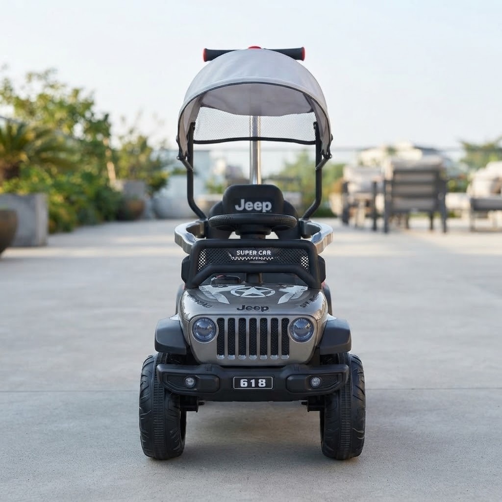 Carro Montable Bebe Paseador Musica Juguete Control 1-5 JEEP - Imagen 11