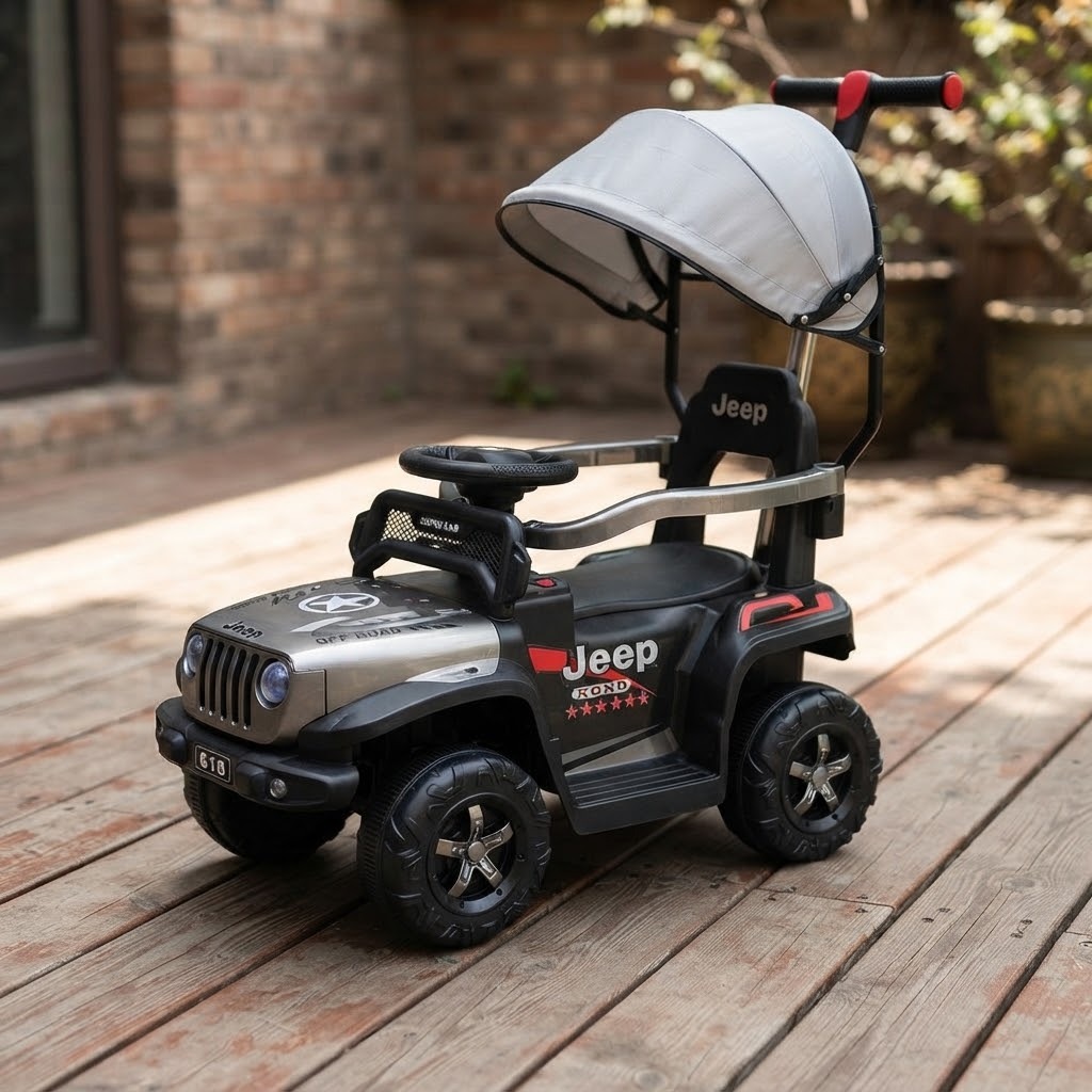 Carro Montable Bebe Paseador Musica Juguete Control 1-5 JEEP - Imagen 10