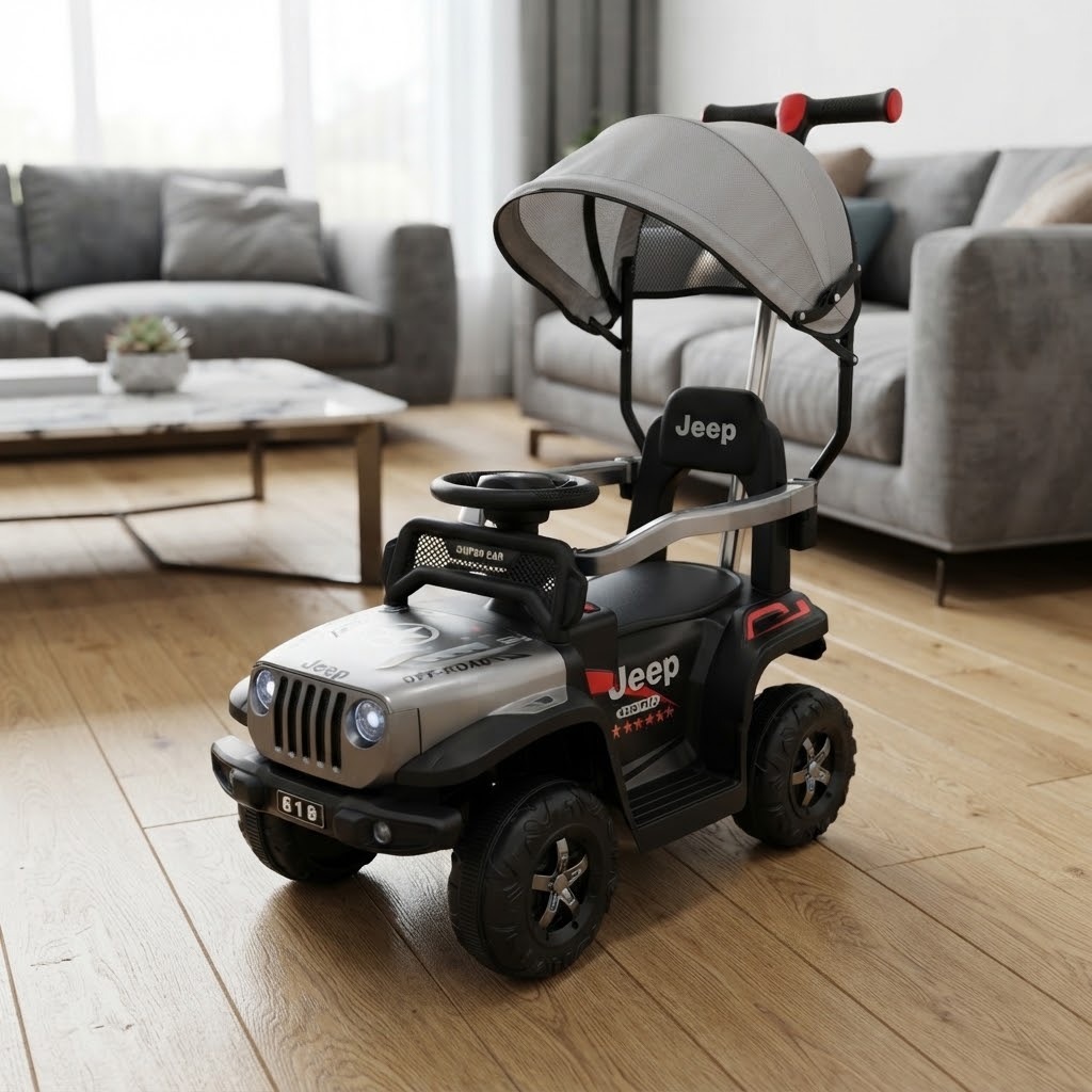 Carro Montable Bebe Paseador Musica Juguete Control 1-5 JEEP - Imagen 12