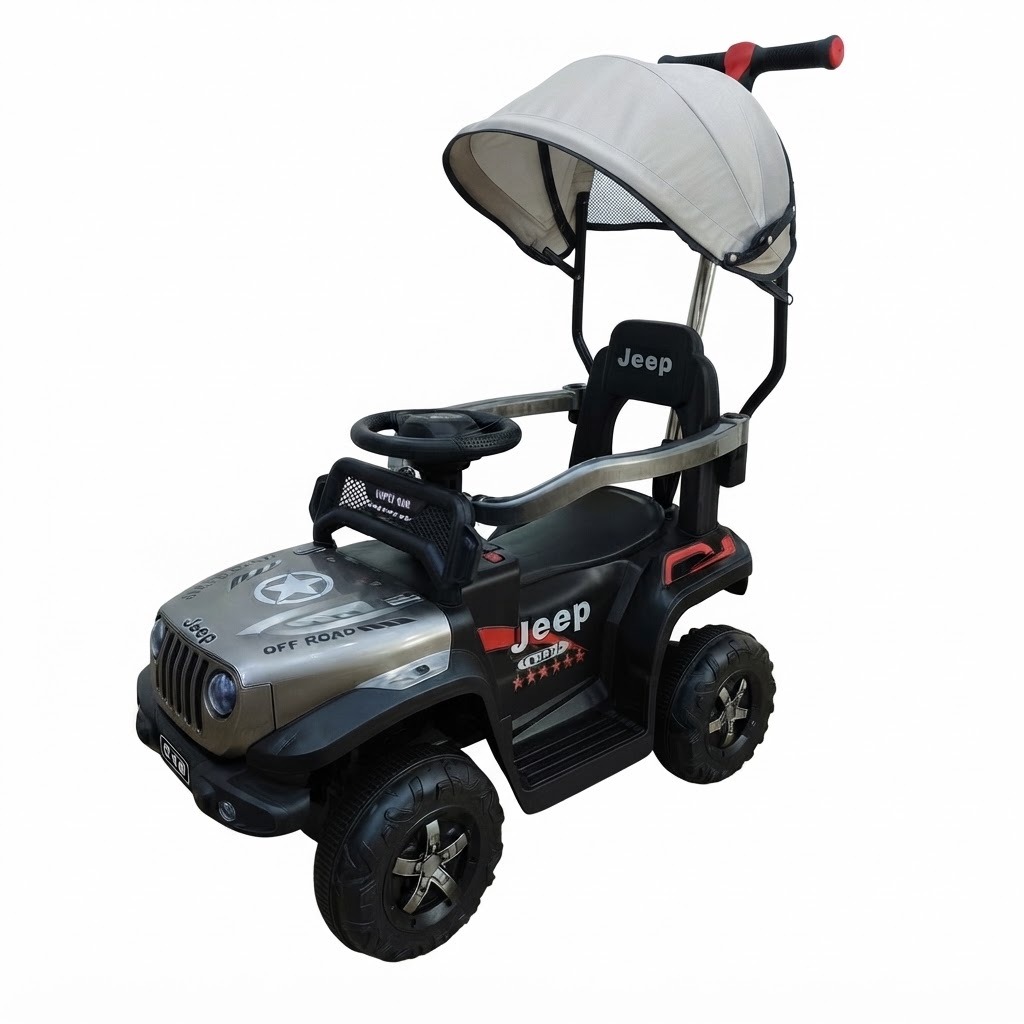 Carro Montable Bebe Paseador Musica Juguete Control 1-5 JEEP - Imagen 5